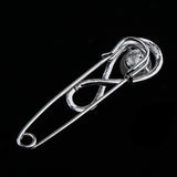 Maxbell Rhinestone Safety Pins Brooches Sweater Hat Scarf Breastpin Pearl Jewelry