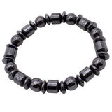 Maxbell Geometric Black Stone Beads Yoga Men Women Fashion Bracelet Bangle Jewelry