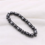 Maxbell Geometric Black Stone Beads Yoga Men Women Fashion Bracelet Bangle Jewelry