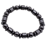 Maxbell Geometric Black Stone Beads Yoga Men Women Fashion Bracelet Bangle Jewelry