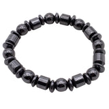 Maxbell Geometric Black Stone Beads Yoga Men Women Fashion Bracelet Bangle Jewelry