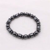 Maxbell Geometric Black Stone Beads Yoga Men Women Fashion Bracelet Bangle Jewelry