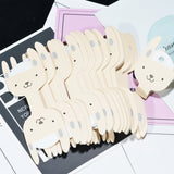 Maxbell 50 Pieces Cartoon Dog Charm Paper Hair Clip Hanging Card Jewelry Display Findings