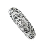 Maxbell Ethnic Women Lady Elegant Biker Ring Tibetan Sliver Flower Engraving Ring