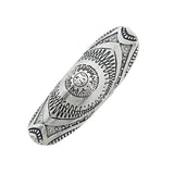 Maxbell Ethnic Women Lady Elegant Biker Ring Tibetan Sliver Flower Engraving Ring