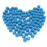 Maxbell 100pcs Auqarium Biochemical Balls Fish Pond Filter Fish Tank Filtration Blue