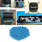 Maxbell 100pcs Auqarium Biochemical Balls Fish Pond Filter Fish Tank Filtration Blue