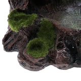 Maxbell Plant Moss Decorative Resin Roack Bowl Food Water Dish Feeder Plate for Terrarium Reptile Tanks