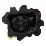 Maxbell Plant Moss Decorative Resin Roack Bowl Food Water Dish Feeder Plate for Terrarium Reptile Tanks
