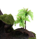Maxbell Plant Moss Decorative Resin Roack Bowl Food Water Dish Feeder Plate for Terrarium Reptile Tanks