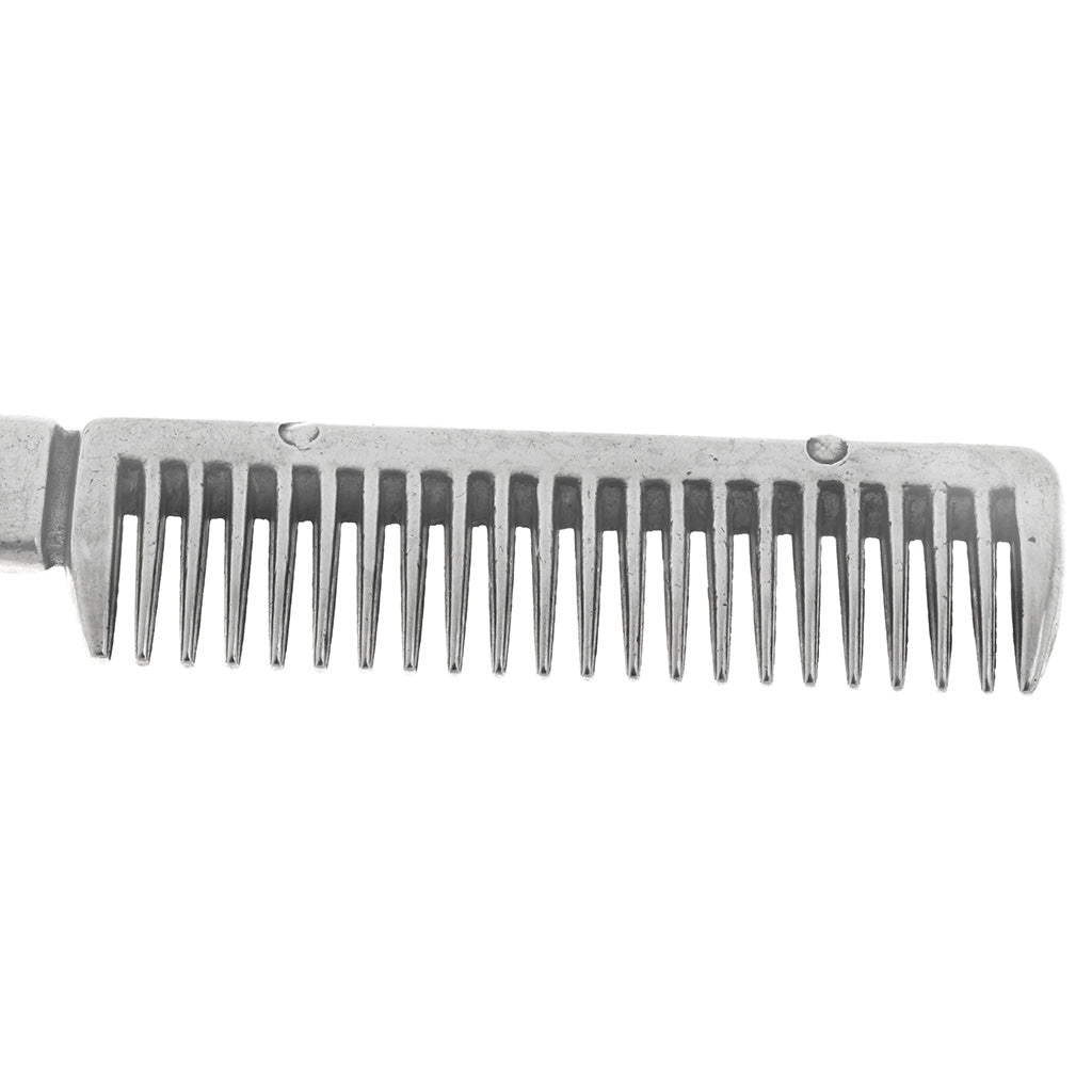 Maxbell Stainless Steel Polished Horse Pony Grooming Comb Tool Currycomb Durable