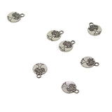 Maxbell Wholesale Bulk Lots 50 Pieces Alloy Tibetan Silver Plated Tree of life Charms Pendants Spacer Beads for Jewelry Making DIY Handmade Craft Supplies, 15x11.5mm