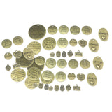 Maxbell 48 Pieces Antique Bronze Inspiration Words Charms Craft Supplies Mixed Pendants Beads Charms for Crafting, Jewelry Findings Making Accessory DIY Necklace Bracelet