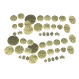 Maxbell 48 Pieces Antique Bronze Inspiration Words Charms Craft Supplies Mixed Pendants Beads Charms for Crafting, Jewelry Findings Making Accessory DIY Necklace Bracelet