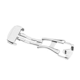 Maxbell High Polished Silver Stainless Steel Fold Deployment Clasp for Watch Band Strap Buckle 18mm
