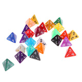 Maxbell 25 Pcs Polyhedral D4 Dice For TRPG Game Dungeons And Dragons Random Color