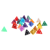 Maxbell 25 Pcs Polyhedral D4 Dice For TRPG Game Dungeons And Dragons Random Color
