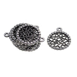 Maxbell 50 Pieces Tibetan Silver Dreamcatcher Charms Pendants Dangle Bead for Jewelry Making Craft fit Necklace Bracelet Choker Keyrings DIY