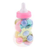 Maxbell 12pcs Baby's First Rattle Teether Toy with Milk Bottle Grasp Colorful