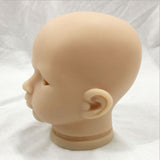 Maxbell 20inch Reborn Head Sculpt Simulation Newborn Baby Doll Head Mold Unpainted Custom Parts Accessory