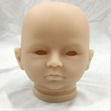 Maxbell 20inch Reborn Head Sculpt Simulation Newborn Baby Doll Head Mold Unpainted Custom Parts Accessory