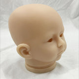 Maxbell 20inch Reborn Head Sculpt Simulation Newborn Baby Doll Head Mold Unpainted Custom Parts Accessory