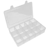 Maxbell Clear Jewelry Crafts Organizer Storage Box (15 Grids) With Removable Dividers