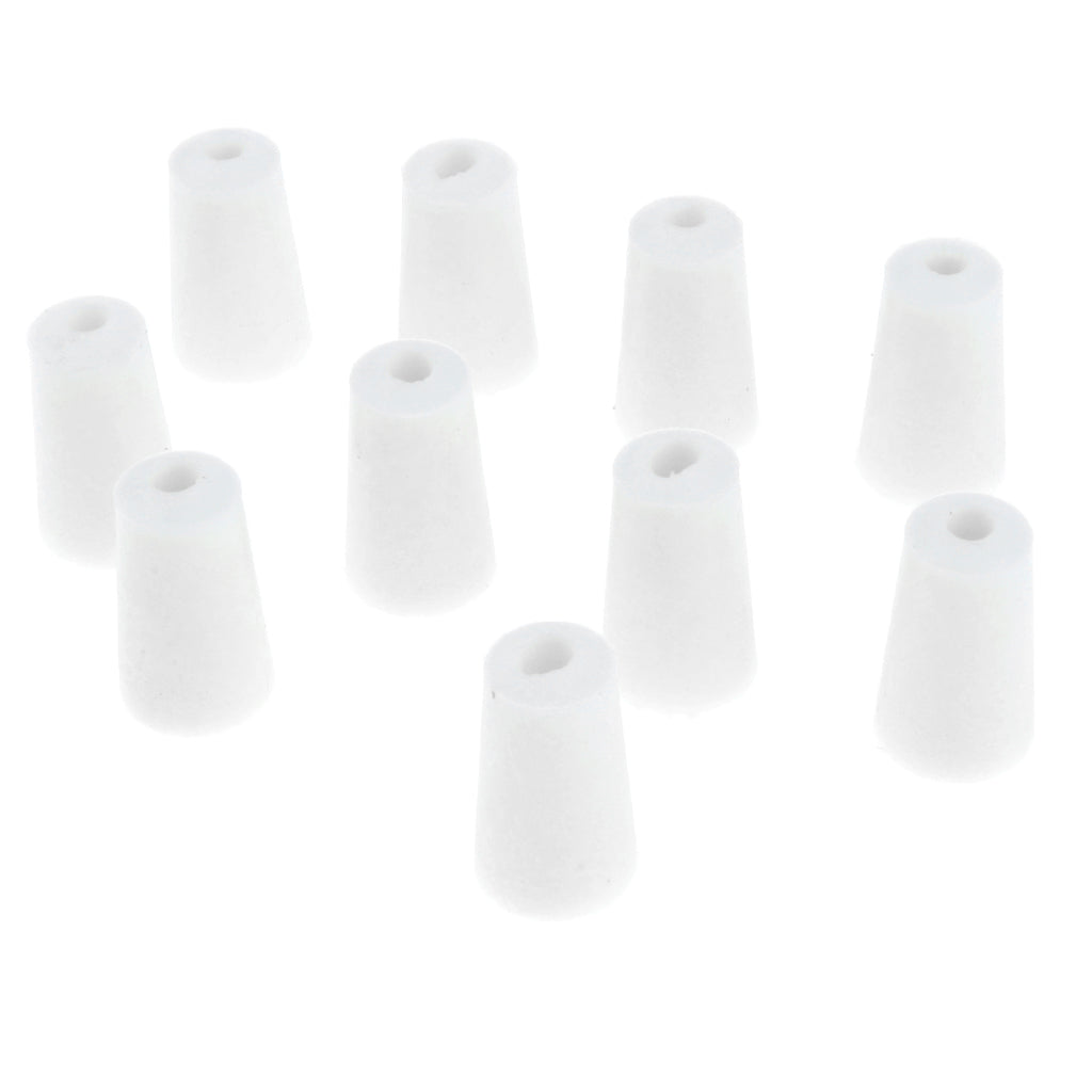 Maxbell 10 Pieces Rubber Stopper Lab Tapered Plugs for Flask Test Tubes Lab Supplies 12-17mm