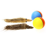 Maxbell Fun Weasel Chases Jumping Rolling Motor Ball Toy for Pets Dog Cats Children