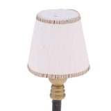 Maxbell 1/12 Dollhouse Miniature Furniture White Lampshade Floor Lamp Light Model