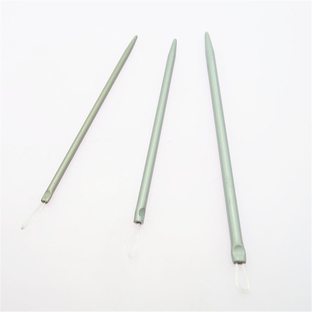 Maxbell 3 Pieces Aluminium Alloy Wool Needles Knitting Accessories for Needlework Craft