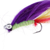 Maxbell 4pcs Dry Fly Lure Single Hook Various Colors Long Tail Fish Feather Hook Trout Fishing Dry Flies