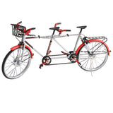 Maxbell 1:10 Alloy Tandem Bike Diecase Model Figure Showcase Display Collection Toy Desktop Ornament Red