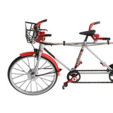 Maxbell 1:10 Alloy Tandem Bike Diecase Model Figure Showcase Display Collection Toy Desktop Ornament Red