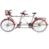 Maxbell 1:10 Alloy Tandem Bike Diecase Model Figure Showcase Display Collection Toy Desktop Ornament Red