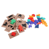 Maxbell A Set Of Shadow Jigsaw Puzzles Kids Insert Matching Boards Educational Toys