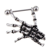 Maxbell 9 Pcs Nipples Ring Set Red OX Horn Flower Heart Ghost Claw Piercing Jewelry