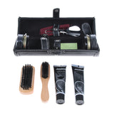 Maxbell 10 Pcs Unisex Shoe Care Kit Professional Travel Shoes Boots Shine Brush Polish Kit for Men Women