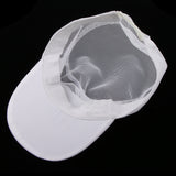 Maxbell White Mesh Chef Hat Catering Bakery Kitchen Workers Head Wrap Unisex