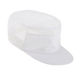 Maxbell White Mesh Chef Hat Catering Bakery Kitchen Workers Head Wrap Unisex