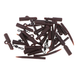 Maxbell 40pcs Carp Fishing Tackle Safety Lead Clips Quick Swivels Anti-Tangle Sleeve Kit