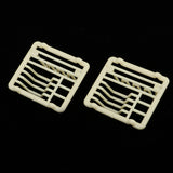 Maxbell 2pcs Miniature Dish Rack Tableware for 1/12 Dolls House Kitchen Life Scenes Decoration