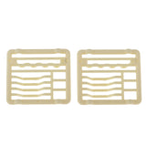 Maxbell 2pcs Miniature Dish Rack Tableware for 1/12 Dolls House Kitchen Life Scenes Decoration