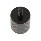 Maxbell All Metal 5/8'' 27 Female To 1/4'' 20 Male Adapter Screw for Camera Microphone Stand - Black