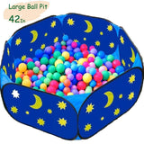 Maxbell Kids Pop Up Ball Pit Pool Toddler Baby Play Tent Playhouse Playpen Developmental crawl, walk, jump, play Game Hut Toy 120CM/ 47''