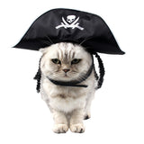 Maxbell Little Pets Pirate Cosplay Costumes Dog Cat Captain Fancy Cloth Hat Apparel