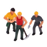 Maxbell 6Pcs 1/87 HO Scale Painted Model People Workers Characters Miniature Figures Architectural Model Human Plastic Scene Simulation