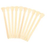 Maxbell Lots 10 Pieces Professional Disposable Wooden Waxing Spatula Tongue Depressor Tattoo Wax Stick Medication Mixing Sticks