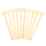 Maxbell Lots 10 Pieces Professional Disposable Wooden Waxing Spatula Tongue Depressor Tattoo Wax Stick Medication Mixing Sticks