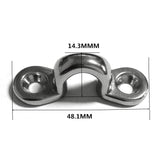 Maxbell 6 x Stainless Steel Marine Pad Eye Sailing Kayak Boating Rigging Accessories